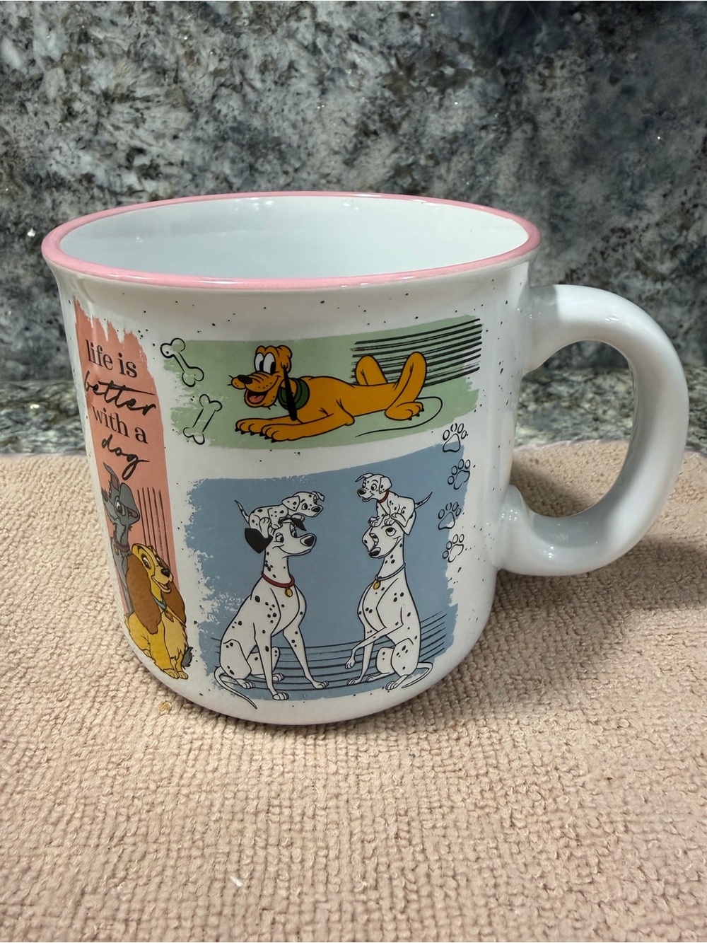 Disney Dogs “Life Is Better With a Dog” 20 oz Ceramic Mug | NWT